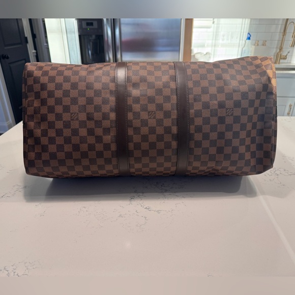 Louis Vuitton Damier Ebene Keepall Bandouliere 55 boston bag - Picture 11 of 16